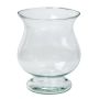 Glasvas ZANIYE med fot, transparent, 20cm, Ø17cm
