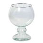 Glasvas JEOMA med fot, klar, 19cm, Ø14cm