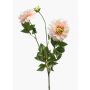 Dekorationsblomma, dahlia NAXOS med blommor, rosa-grön, 70cm, Ø10-11cm