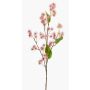 Konstgjord gren av underträd GROBAS med blommor, rosa, 80cm