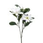 Konstblomma magnolia BEGUR, vit, 80cm