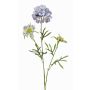 Textilblomma Scabiosa MONTIE, lila-blå, 75cm, Ø7-10cm