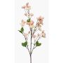 Konstgjord gren med prydnadskörsbär AKEMI med blommor, laxrosa, 90cm