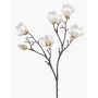 Konstblomma magnolia ANEU, krämfärgad, 65cm, Ø7-8cm