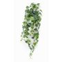 Hängande konstväxt prickblomma ALANGE på stödpinne, grön-vit, 90cm