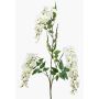 Konstgjord wisteria-gren ONORATO med blommor, krämfärgad, 70cm