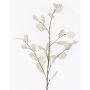 Konstgjord gren Lunaria BUELNA, krämfärgad, 105cm