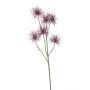 Konstgjord trollhasselgren CASPE med blommor, lila, 80cm