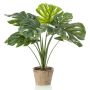 Konstgjord Philodendron Monstera Deliciosa BRITI, terrakottakruka, 60cm