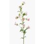 Dekorativ konstblomma klockblomma AIMI, rosa-vit, 90cm, Ø3-5cm