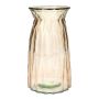 Bordvas RUBIE i glas, taupe-klar, 20cm, Ø10,8cm