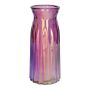 Bordvas RUBIE i glas, violett-iriserande-klar, 24cm, Ø11cm