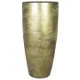 Stor keramikvas THORAN med ådring, guld, 90cm, Ø37cm