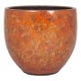 Kruka ELIEL i keramik, prickig, orange-gul, 20cm, Ø20cm