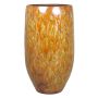 Vase ELIEL i keramik, spräcklig, orange-gul, 45cm, Ø20cm
