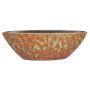 Skål ELIEL i keramik, prickig, orange-gul, 40x15x12cm