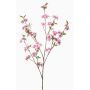 Konstgjord gren av prydnadskörsbär VERIANO med blommor, rosa, 120cm