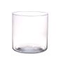 Cylindrisk ljusstake SANNY i glas, klart, 19cm, Ø19cm