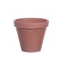 Rund lerkruka DAPHE, brun, 17,7cm, Ø20cm