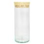 Glas med kork SINAN, transparent, 20cm, Ø8,5cm