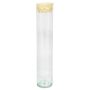 Glas med kork SINAN, transparent, 30cm, Ø6cm
