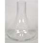 Enkelblomsvas TELMA i glas, klar, 22cm, Ø19cm