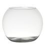 Ljusstake TOBI EARTH i glas, klar, 20cm, Ø25cm