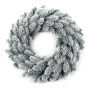 Konstgjord grankrans INARI, snötäckt, Ø45cm