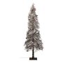 Dekorationsgran Koralle NASKY, snötäckt, med frukter, LED-lampor, 105cm