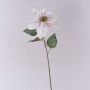 Konstgjord sammetjulstjärna LIBASSE, vit-rosa, 65cm