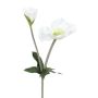 Plastblomma julros TRUNDA, vit, 45cm