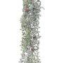 Dekorativ hängare Lärch WODRI, stickpinne, kottar, frostad, vit-grön, 125cm