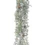 Dekorativ girland av lärk WODRI, kottar, frostad, vitgrön, 190cm