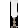 XXL champagneglas PIYA på fot, klar-silver, 117cm, Ø39cm