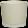Maxi-te-ljusglas ALENA FROST, mat beige, 9cm, Ø10cm