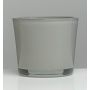 Glasöverkruka ALENA, grå, 11cm, Ø11,5cm