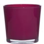 Glasöverkruka ALENA, magenta, 16cm, Ø17cm