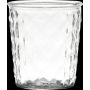 Votivglas IRYNA med rombmönster, klart, 15cm, Ø13,5cm