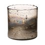 Bordslampa GOLIAT i glas, antiksilver, 15cm, Ø15cm