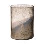 Bordvas GOLIAT i glas, antiksilver, 20cm, Ø15cm