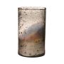 Bordvas GOLIAT i glas, antiksilver, 25cm, Ø15cm