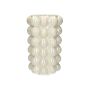 Vase Bubble LYNNETTE av dolomit, sandfärgad, 24cm, Ø15cm