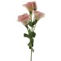 Konstgjord lisianthus ALARONA, rosa-krämfärgad, 55cm, Ø6-8cm