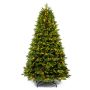 Konstgjord julgran SKIEN SPEED med kottar, LED-belysning, 225cm, Ø130cm