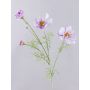 Dekorativ kvist med prydnadsblommor HIKJAN, vit-violett, 80cm