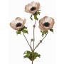 Sammet anemonkvist WINFAS, blekrosa, 75cm, Ø9-11cm