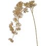 Konstgjord snöbollskvist SALFHY med knoppar, metallic-silver-guld, 90cm
