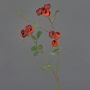 Konstgjord kål-roskvist LORRAINE, Eco Collection, röd-orange, 60cm, Ø3cm