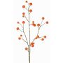 Konstgjord gren av prydnadsäpple NONGIH med frukter, orange, 90cm