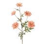 Dekorativ gren med krysantemum PRUDENCE, Eco Collection, gammaldagsrosa, antikrosa, 75cm, Ø5-6,5cm